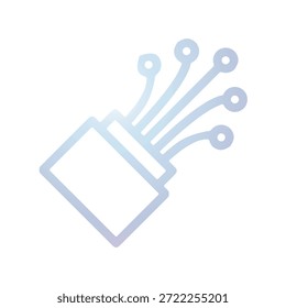 Ilustración Vector Gráfico de Plantilla de diseño de iconos de cable