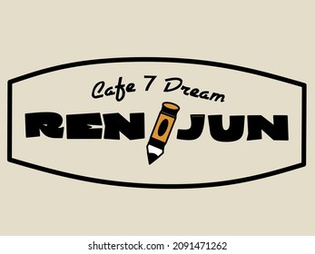 illustration vector graphic of
cafe 7 dream and pencil
perfect for icon, background, wallpaper, kpop svg