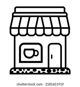 Illustration Vector Graphic of cafe building, shop coffee, store icon