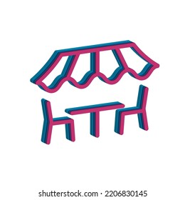 Illustration Vector graphic of cafe icon. Fit for coffee, restaurant, leisure etc.