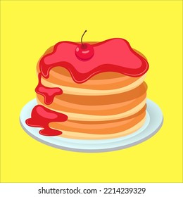 Illustration Vector Graphic of Cake
