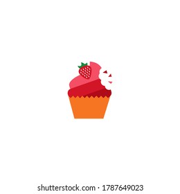 Illustration Vector Graphic of Cake with Bite Marks