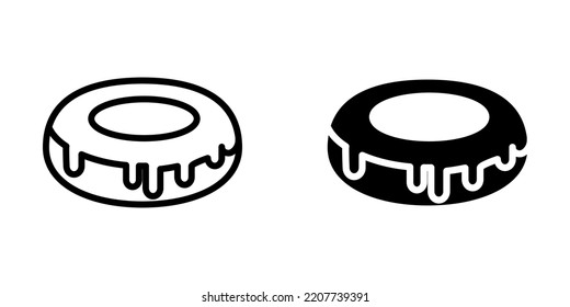 Illustration Vector graphic of cake icon. Fit for dessert, sweet, bakery, food, celebration etc