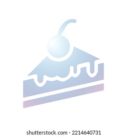 Illustration Vektorgrafik des Kuchensymbol. Geeignet für Dessert, Süßes, Bäckerei, Essen, Feiern usw.