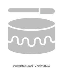 Ilustración Vector gráfico de icono de pastel