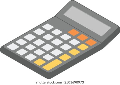 Illustration vector graphic of calculator. Best for financial themed design.