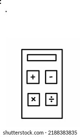 Illustration vector graphic of calculator for counting easier