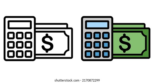 Illustration Vector Graphic of Calculator, finance, income Icon