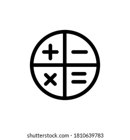 Ilustración Gráfico vectorial del icono de calculadora