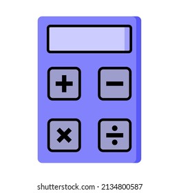 Illustration Vector Graphic of Calculator Icon.