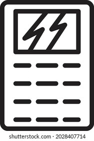 the illustration of vector graphic of calculator. Suitable for math, calculate or coloring book.