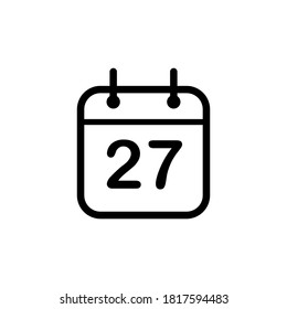
Ilustración Gráfico vectorial del icono del calendario