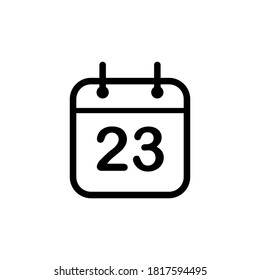 
Ilustración Gráfico vectorial del icono del calendario