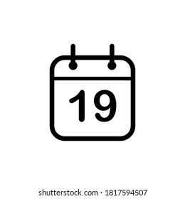 
Illustration Vector graphic of  calendar icon