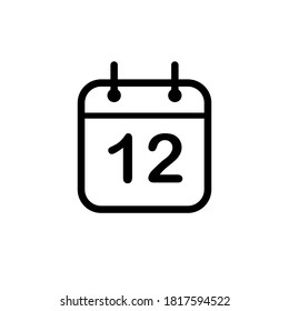 
Ilustración Gráfico vectorial del icono del calendario