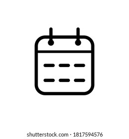 
Illustration Vector graphic of  calendar icon