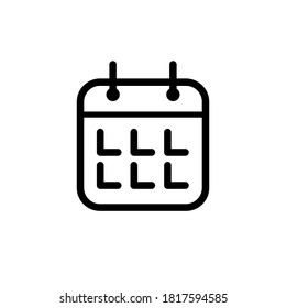 
Illustration Vector graphic of  calendar icon