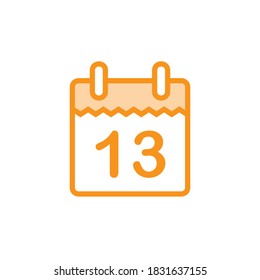 Ilustración Vector gráfico del icono de calendario. Apto para la agenda, recordar, aplicar, recordar, etc.