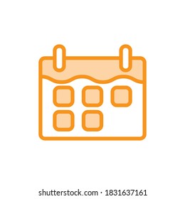 Ilustración Vector gráfico del icono de calendario. Apto para la agenda, recordar, aplicar, recordar, etc.