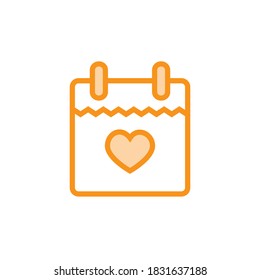 Illustration Vector graphic of calendar icon. Fit for agenda, remember, application, reminder etc.