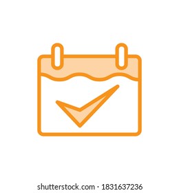 Illustration Vector graphic of calendar icon. Fit for agenda, remember, application, reminder etc.