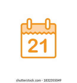 Ilustración Vector gráfico del icono de calendario. Apto para la agenda, recordar, aplicar, recordar, etc.