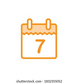 Ilustración Vector gráfico del icono de calendario. Apto para la agenda, recordar, aplicar, recordar, etc.