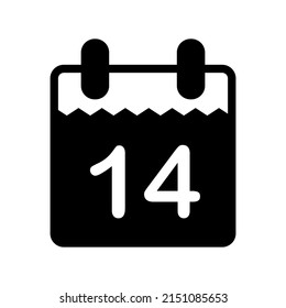 Illustration Vector graphic of Calendar icon template