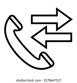 Vektorgrafik von Anruf, Kommunikation, Telefonsymbol
