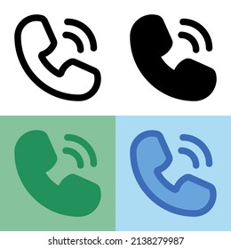 Gráfico vectorial de ilustración del icono de llamada. Perfecto para la interfaz de usuario, nueva aplicación, etc