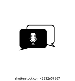 illustration vector graphic of call recording, icon phone and mic, suitable used for smartphone menu, app, website, online meeting, and etc