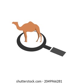 Gráfico vectorial de ilustración del logotipo del camello. Perfecto para la compañía tecnológica