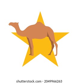Illustration Vector Graphic of Camel Star Logo. Perfect to use for Technology Company