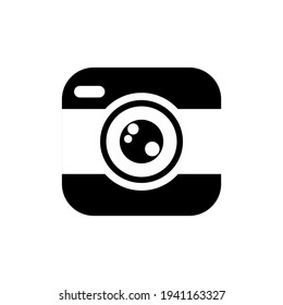 Illustration vector graphic of camera icon. Concept flat design. Perfect for icon, poster, banner, web, label, sign, symbol, card, template, application, etc.