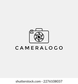 illustration vector graphic camera minimalist logo design