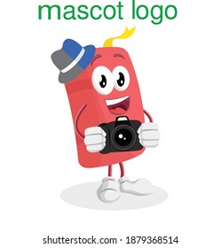 Illustration vector graphic of with camera poses. Perfect for book logo, book, product, book mascot etc.
