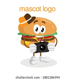 Illustration vector graphic of with camera poses. Perfect for burger logo, food product, etc.