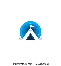 Illustration Vector Graphic of Camp Logo. Perfect to use for Recreation or Outdoor Camping Company