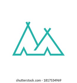 illustration vector graphic of camping logo or icon