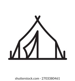 Ilustración Vector gráfico de Camping Tent Icon