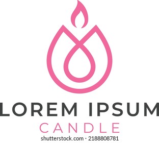 Illustration vector graphic Candle Line Art, good for logo, flyer, magazine, T-Shirt, website, etc. (Editable Version)