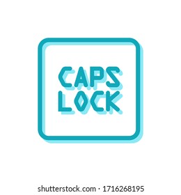 Illustration vector graphic of caps lock icon