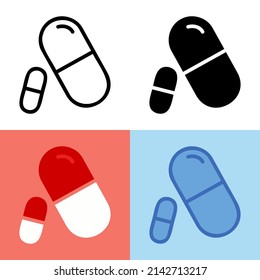 Illustration, Vektorgrafik von Kapselsymbol. Perfekt für Benutzerschnittstelle, neue Anwendung usw.
