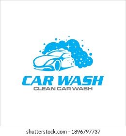 Illustration vector graphic of car wash service logo design template

