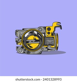 Illustration vector graphic of carburetor icon