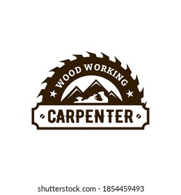 Illustration vector graphic of carpentry, woodworkers, Logo Design template