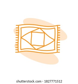 Illustration Vector graphic of carpet icon. Fit for floor, mattress, fabric etc.