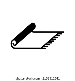 Illustration Vektorgrafik des Teppichbildes Symbol. Geeignet für Fußboden, Matratze, Stoff usw.