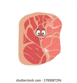 illustration vector graphic of cartoon beef