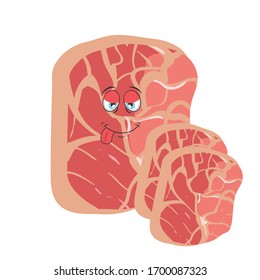 illustration vector graphic of cartoon beef